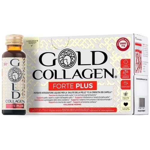 GOLD COLLAGEN FORTE PLUS 10 FLACONCINI DA 50 ML  - Parafarmacia Mostacciano