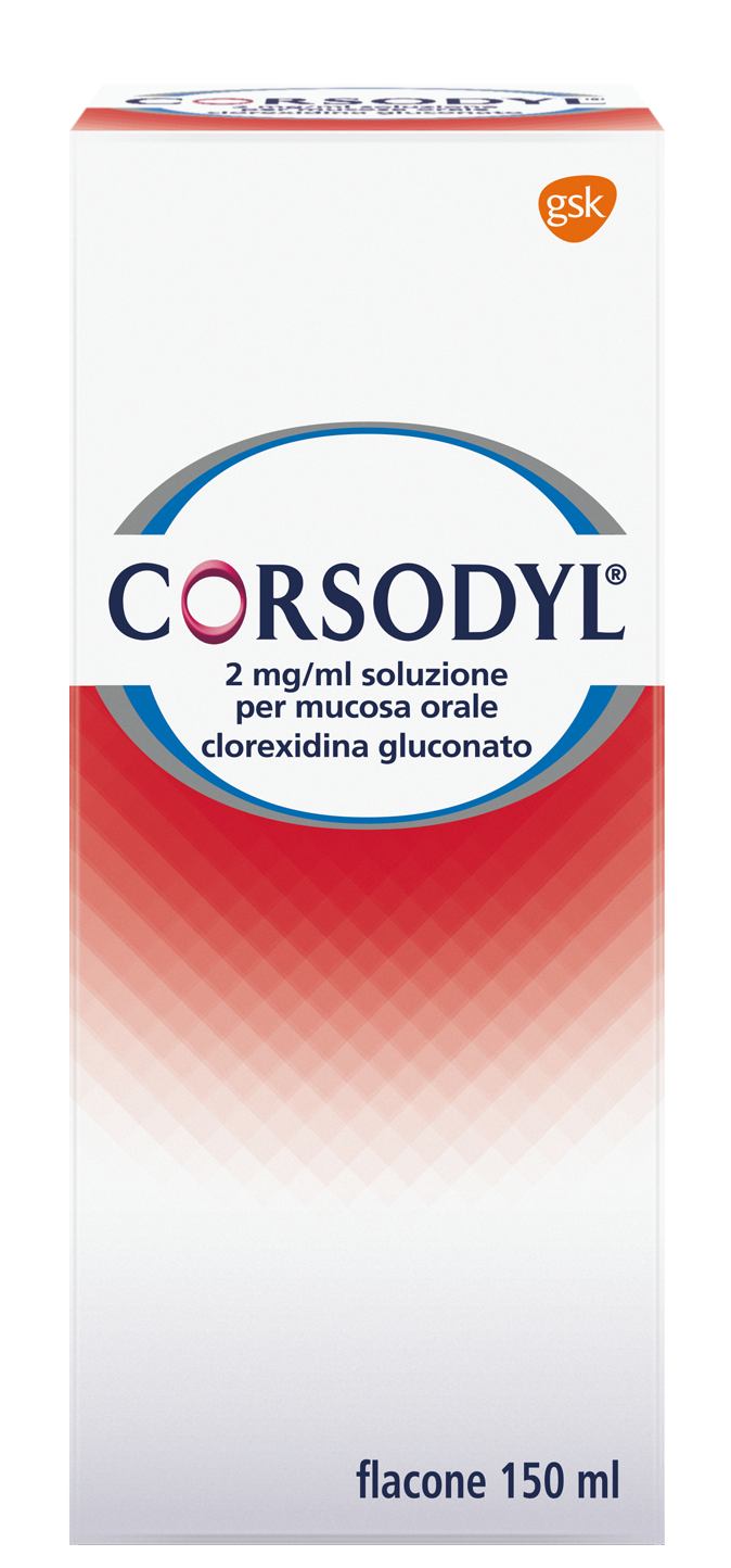 CORSODYL*SOLUZ 150ML 200MG/100 - Parafarmacia Mostacciano