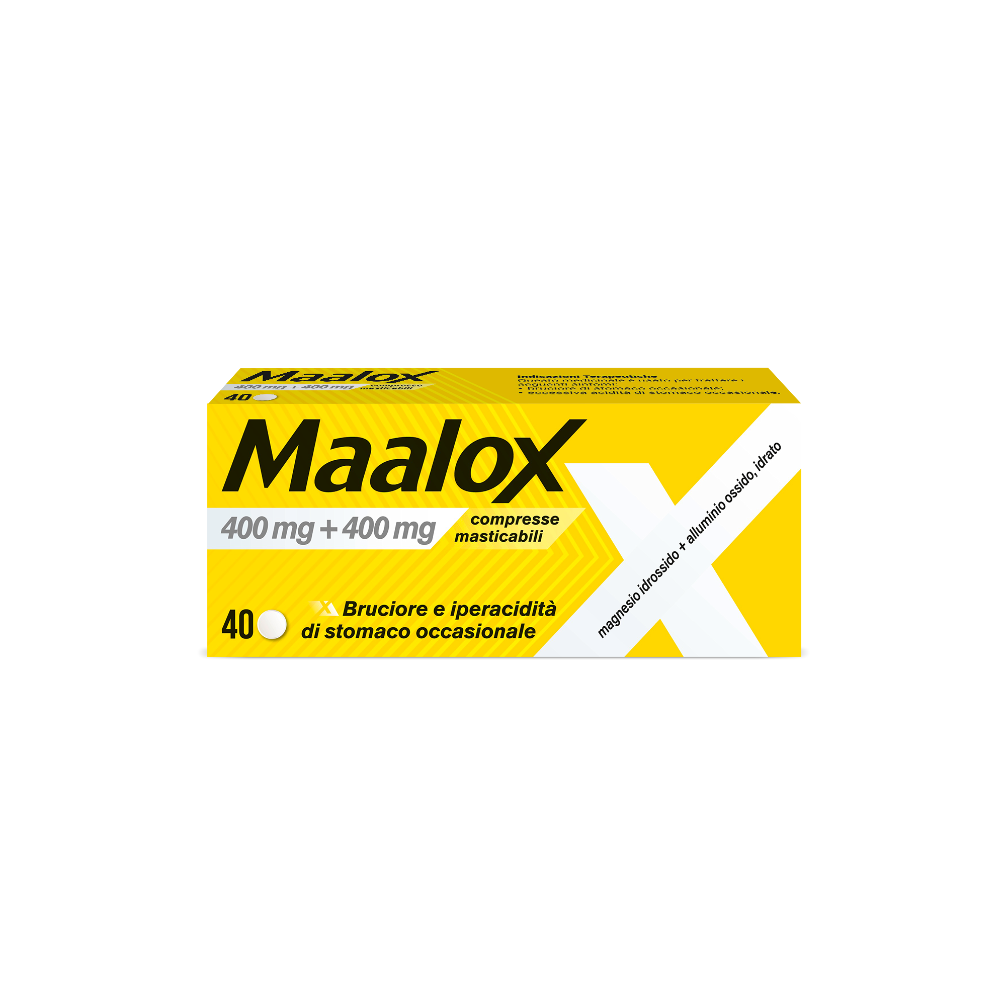 MAALOX*40CPR MAST 400MG+400MG - Parafarmacia Mostacciano