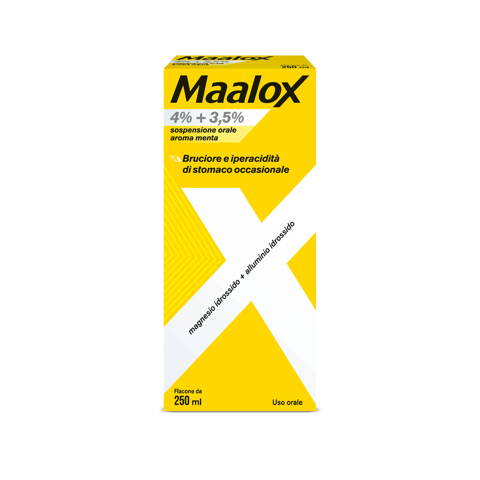 MAALOX*OS SOSP 250ML 4+3,5% ME - Parafarmacia Mostacciano