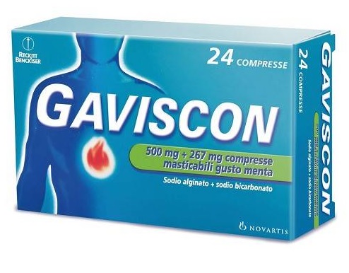 GAVISCON*24CPR MENTA 500+267MG - Parafarmacia Mostacciano