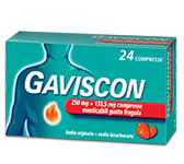 GAVISCON*24CPR FRAG250+133,5MG - Parafarmacia Mostacciano
