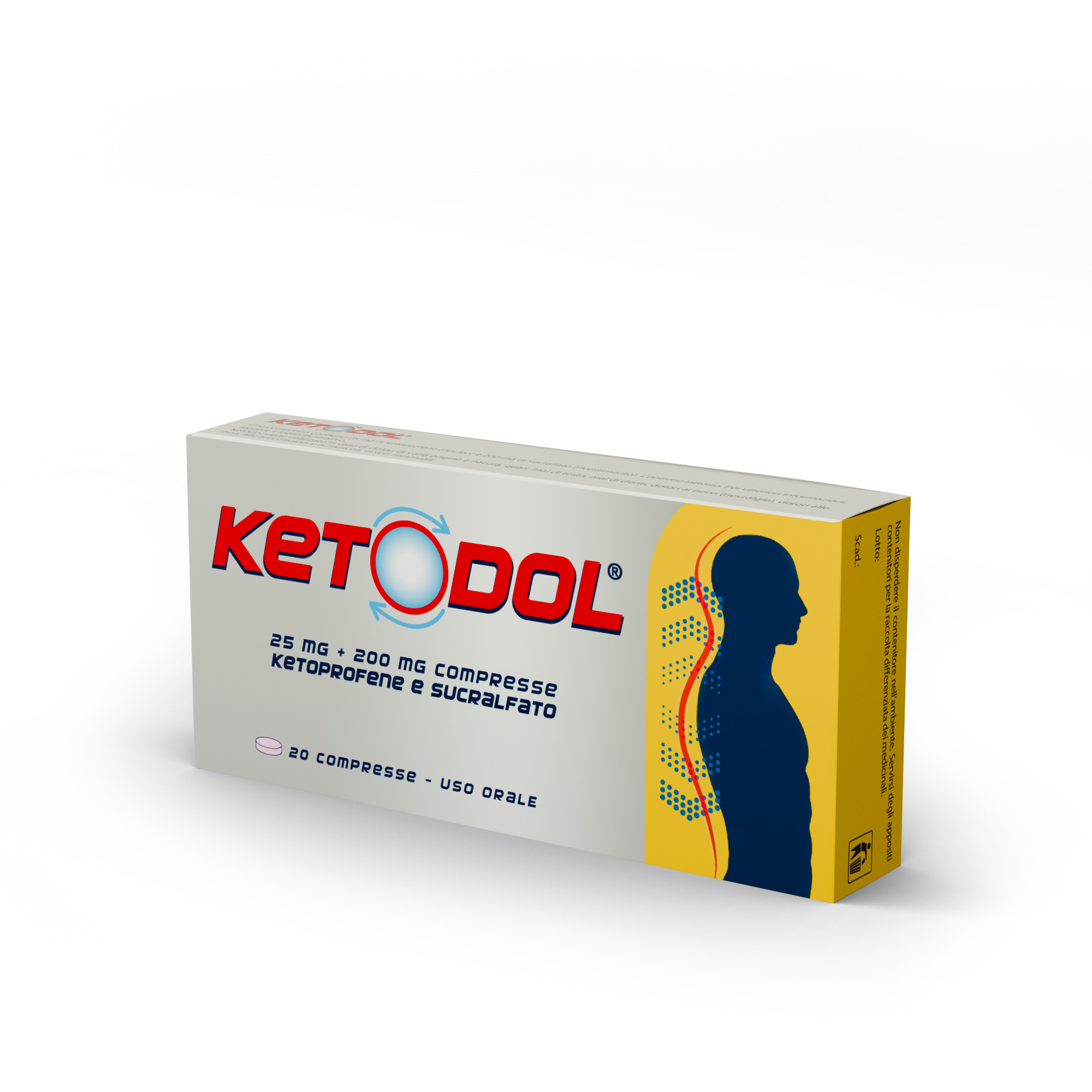 KETODOL*20CPR 25MG+200MG - Parafarmacia Mostacciano