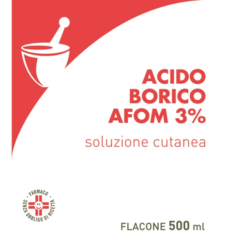 ACIDO BORICO AFOM*3% 500ML - Parafarmacia Mostacciano