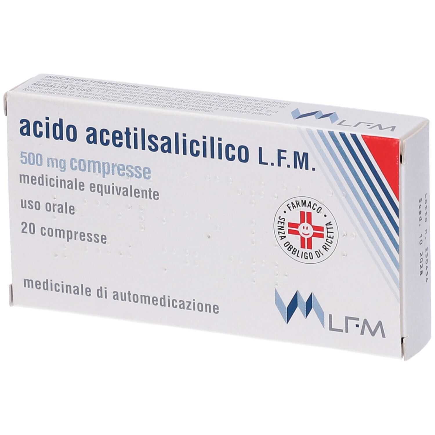 ACIDO ACETILSALIC LFM*20CPR500 - Parafarmacia Mostacciano