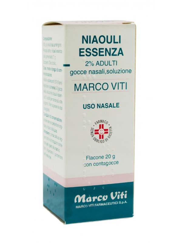 NIAOULI ESSENZA MV*2% GTT 20G - Parafarmacia Mostacciano