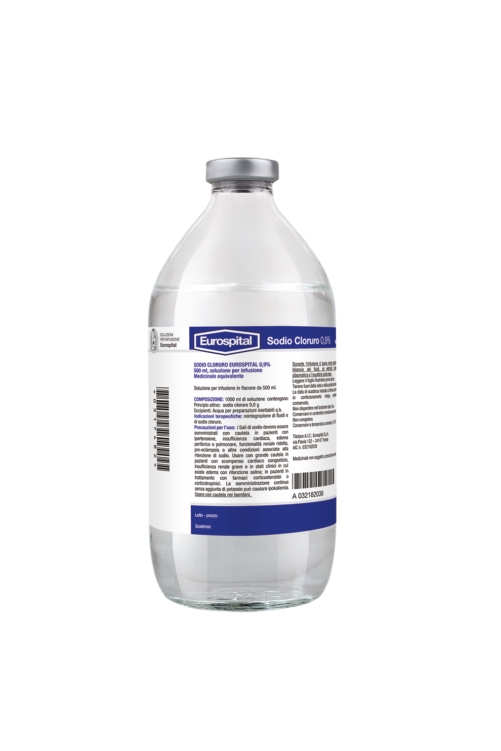 SODIO CLORURO EUROS*0,9% 250ML - Parafarmacia Mostacciano