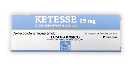 KETESSE*20CPR RIV 25MG - Parafarmacia Mostacciano