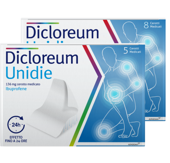 DICLOREUM UNIDIE*5CER 136MG24H - Parafarmacia Mostacciano