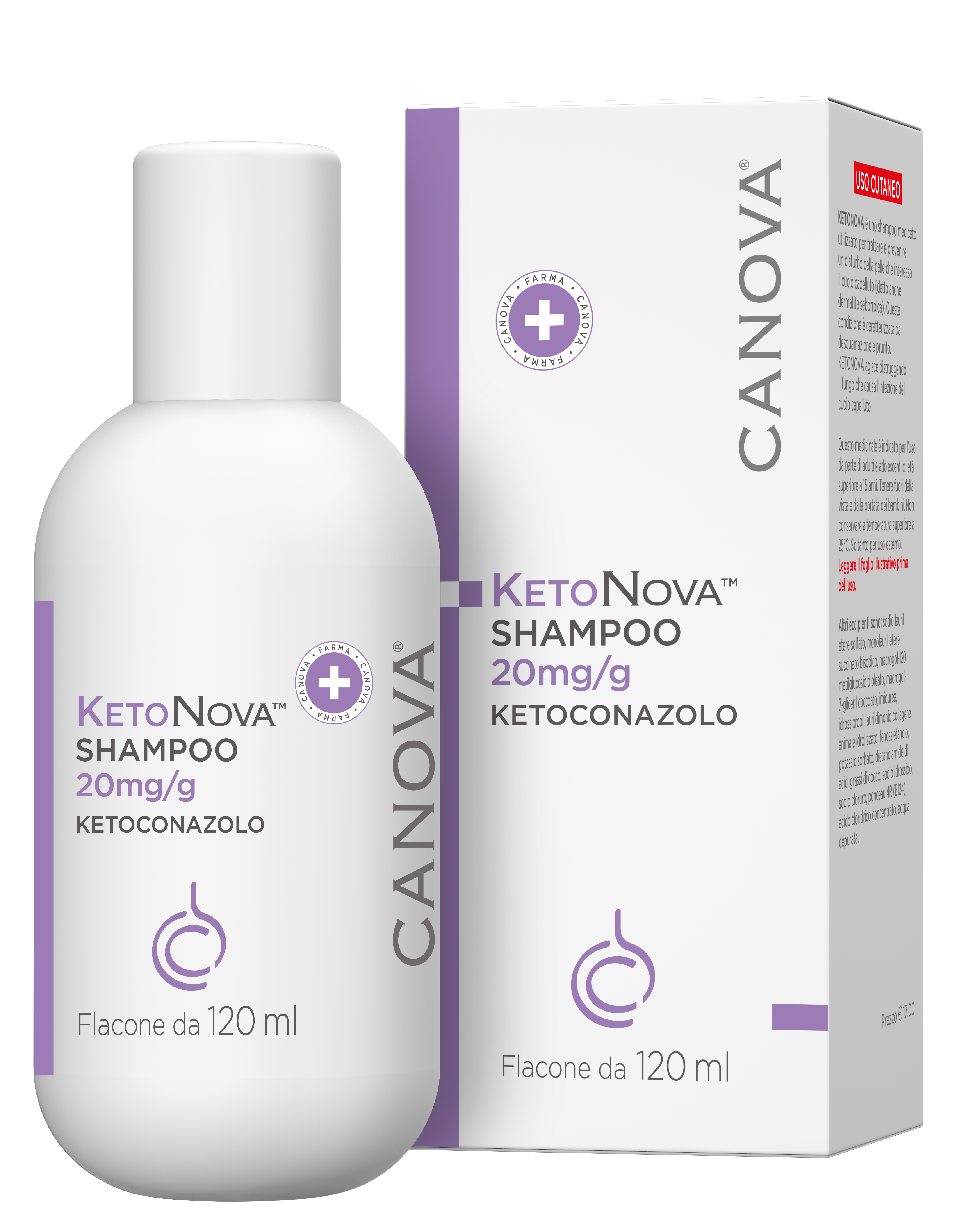 KETONOVA*SHAMPOO 120ML 20MG/G - Parafarmacia Mostacciano