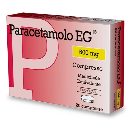 PARACETAMOLO EG*20CPR 500MG - Parafarmacia Mostacciano