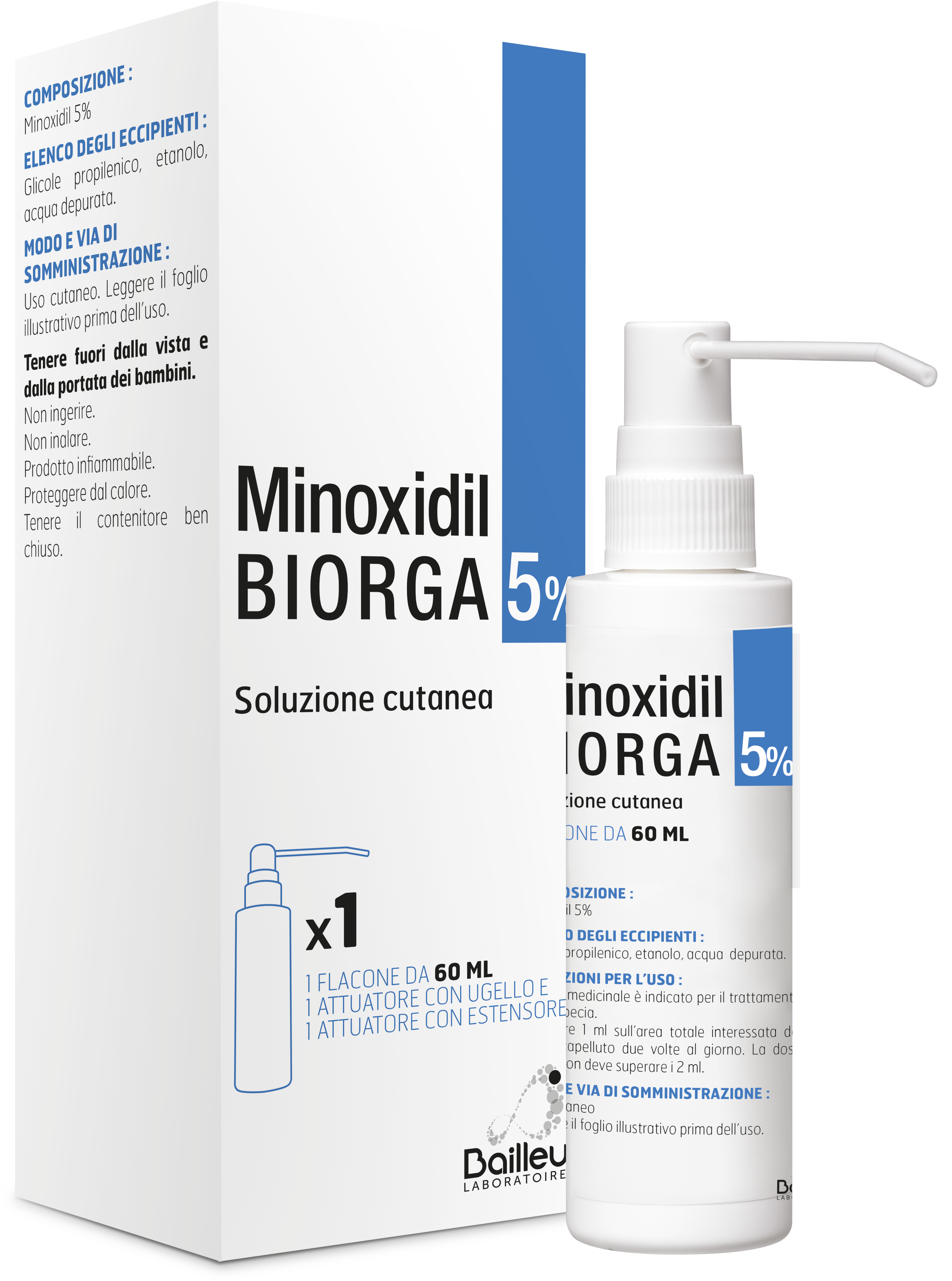 MINOXIDIL BIORGA*SOL CUT60ML5% - Parafarmacia Mostacciano