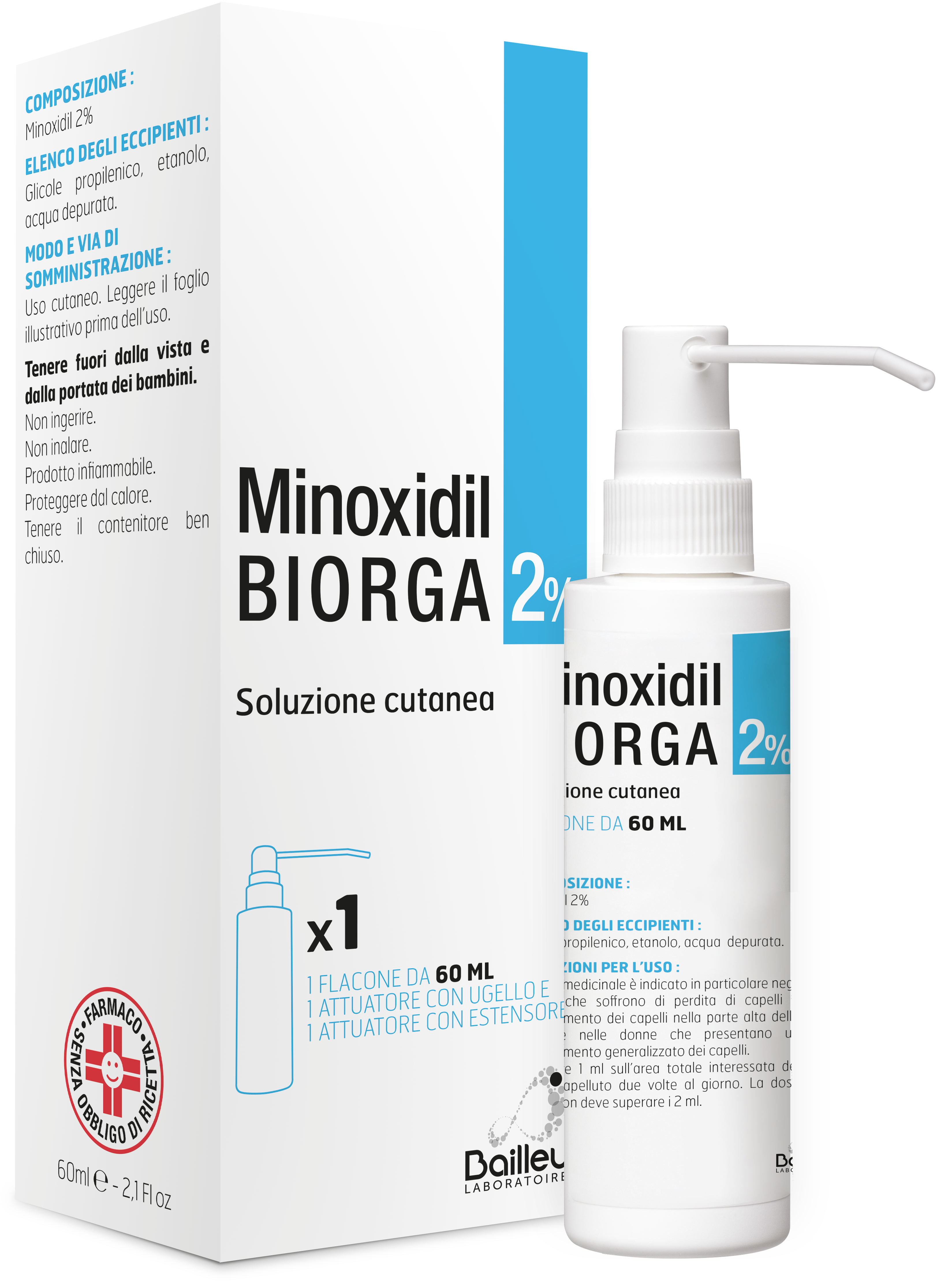 MINOXIDIL BIORGA*SOL CUT60ML2% - Parafarmacia Mostacciano