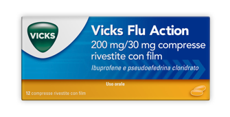 VICKS FLU ACTION*12CPR200+30MG - Parafarmacia Mostacciano