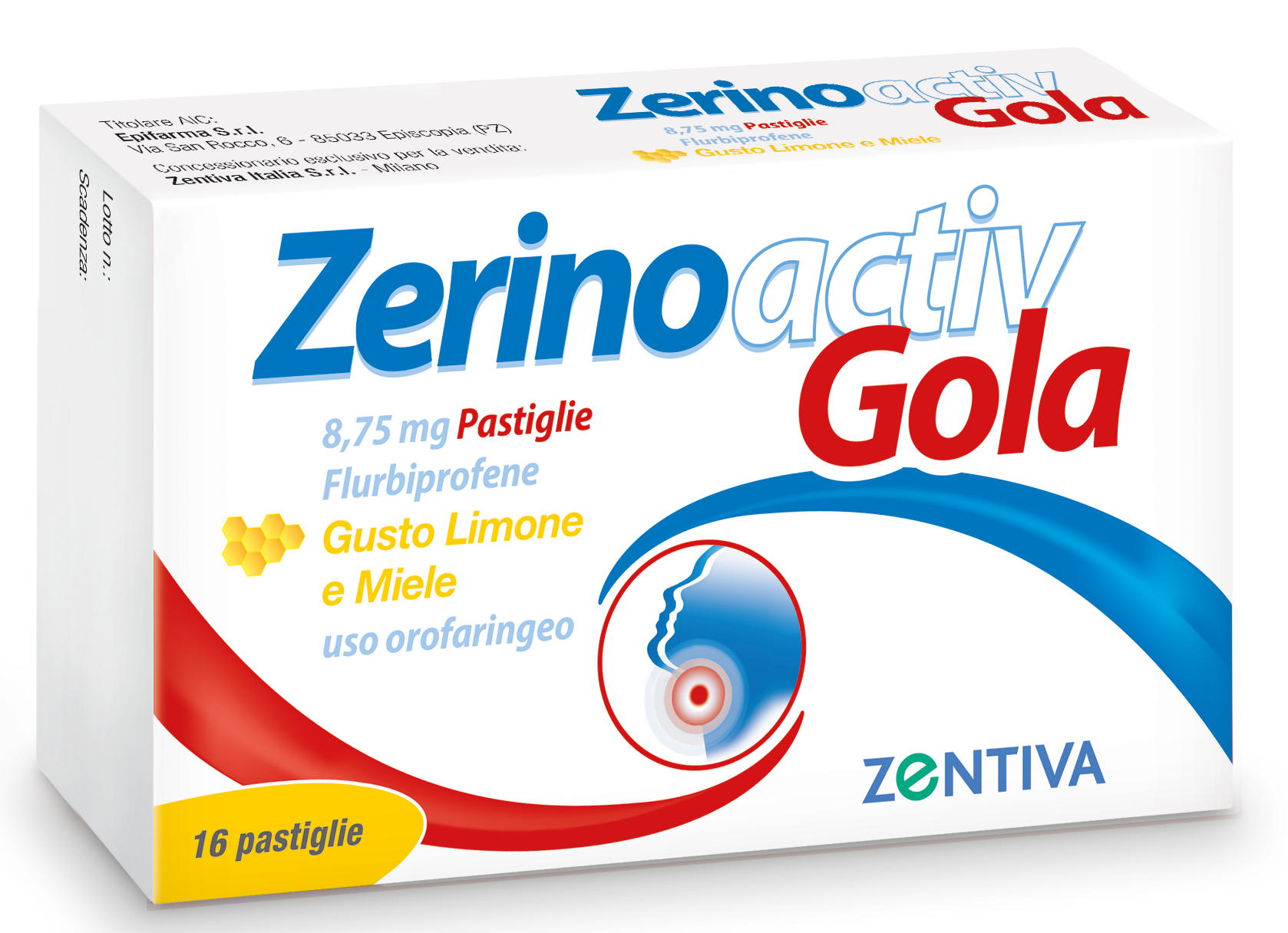 ZERINOACTIV GOLA*16PASTL LIM M - Parafarmacia Mostacciano