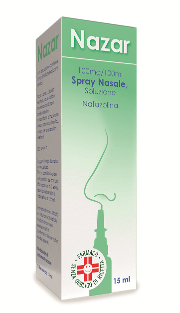 NAZAR*SPRAY NAS 15ML 100MG/100 - Parafarmacia Mostacciano