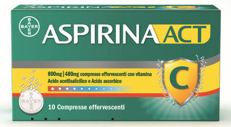 ASPIRINAACT*10CPR EFF800+480MG - Parafarmacia Mostacciano