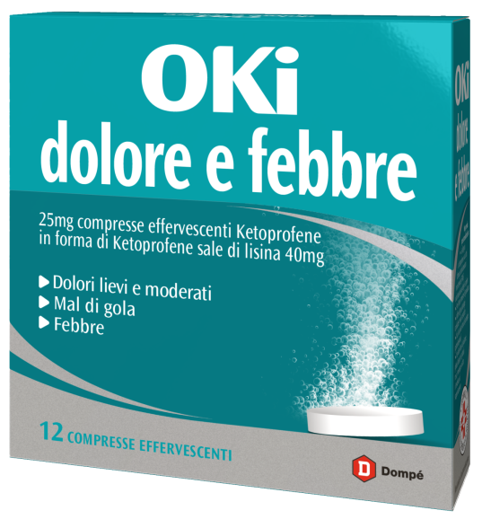 OKI DOLORE E FEBBRE*12CPR EFF - Parafarmacia Mostacciano