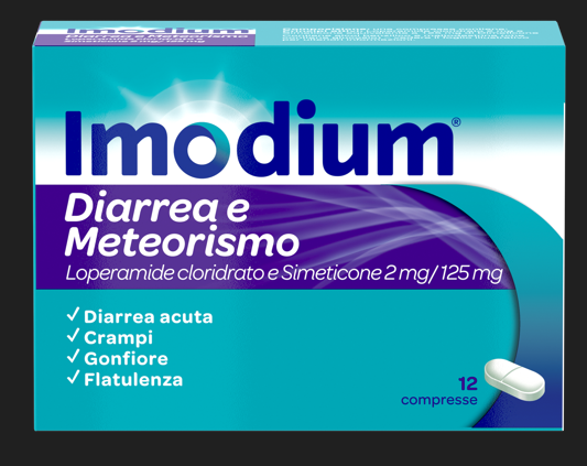 IMODIUM DIARREA E METEOR*12CPR - Parafarmacia Mostacciano