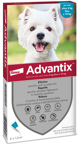 ADVANTIX SPOT ON*6PIP 4-10KG - Parafarmacia Mostacciano