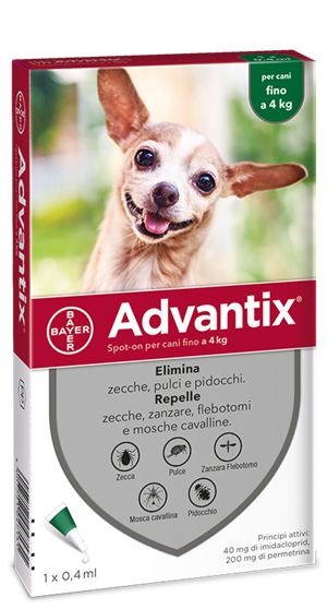 ADVANTIX SPOT ON*1PIP 0-4KG - Parafarmacia Mostacciano