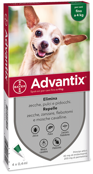 ADVANTIX SPOT ON*4PIP 0-4KG - Parafarmacia Mostacciano