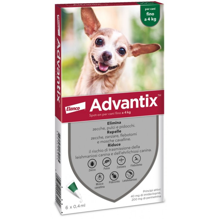 ADVANTIX SPOT ON*6PIP 0-4KG - Parafarmacia Mostacciano