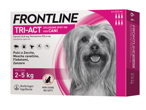FRONTLINE TRI-ACT*6PIP 2-5KG - Parafarmacia Mostacciano