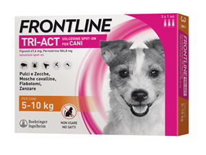 FRONTLINE TRI-ACT*3PIP 5-10KG - Parafarmacia Mostacciano