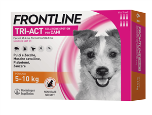 FRONTLINE TRI-ACT*6PIP 5-10KG - Parafarmacia Mostacciano