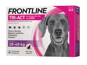 FRONTLINE TRI-ACT*3PIP 20-40KG - Parafarmacia Mostacciano