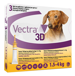 VECTRA 3D*3PIP 1,5-4KG GIALLO - Parafarmacia Mostacciano