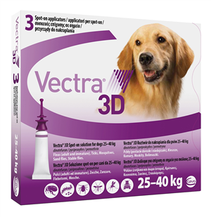 VECTRA 3D*3PIP 25-40KG VIOLA - Parafarmacia Mostacciano