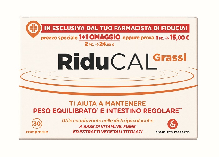 RIDUCAL GRASSI 30 COMPRESSE - Parafarmacia Mostacciano
