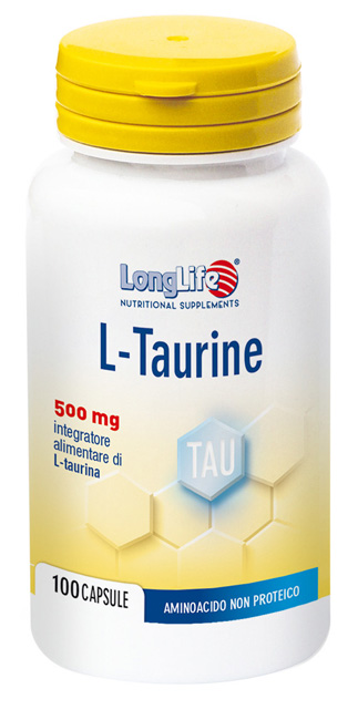 LONGLIFE LTAURINE 500 MG 100 CAPSULE - Parafarmacia Mostacciano