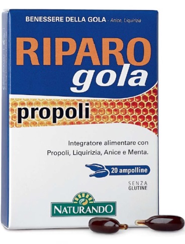RIPARO GOLA PROPOLI 20 AMPOLLE BEVIBILI - Parafarmacia Mostacciano