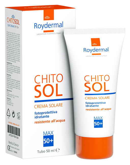 CHITOSOL CREMA SOLARE FP 50+ TUBO 50 ML - Parafarmacia Mostacciano
