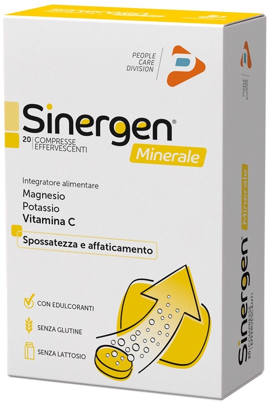 SINERGEN MINERALE LIMONE 20 COMPRESSE EFFERVESCENTI - Parafarmacia Mostacciano