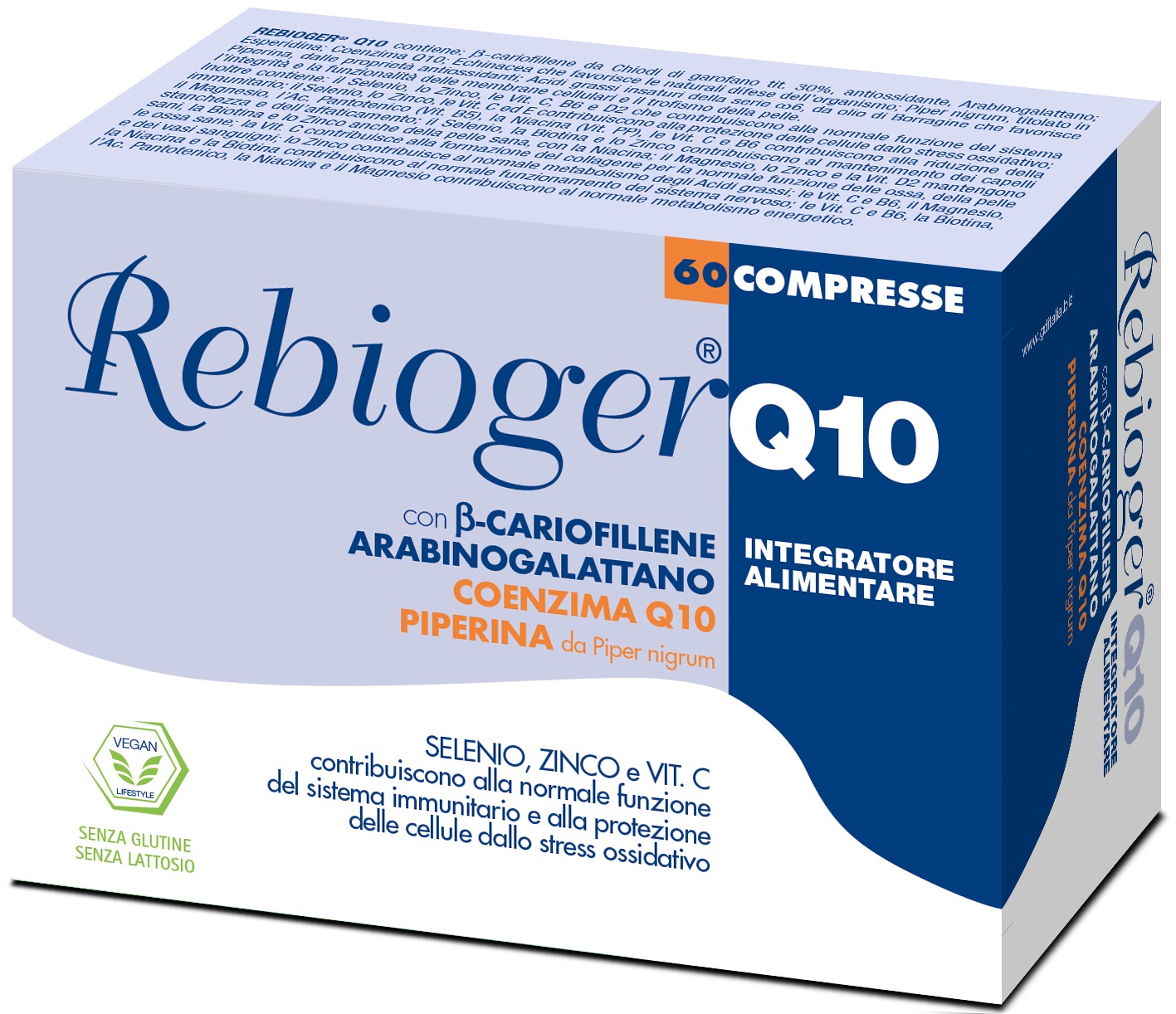 REBIOGER Q10 60 COMPRESSE - Parafarmacia Mostacciano