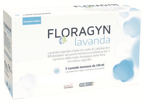 LAVANDA VAGINALE A BASE DI LATTOBACILLI LISATI FLORAGYN LAVANDA 140ML 5FLACONI - Parafarmacia Mostacciano