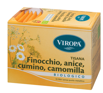VIROPA FINOCCHIO/CUMINO/ANICE/CAMOMILLA BIO 15 BUSTINE - Parafarmacia Mostacciano