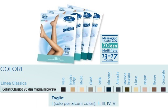 SAUBER COLLANT 70 DENARI MAGLIA MICRORETE CHIARO 3 LINEA CLASSICA - Parafarmacia Mostacciano