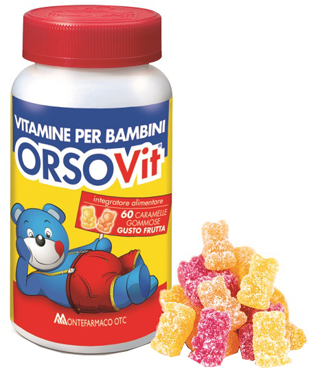 ORSOVIT CARAMELLE GOMMOSE VITAMINA BB SENZA GLUTINE 60 PEZZI - Parafarmacia Mostacciano