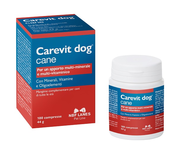 CAREVIT DOG FLACONE 100 COMPRESSE APPETIBILI - Parafarmacia Mostacciano