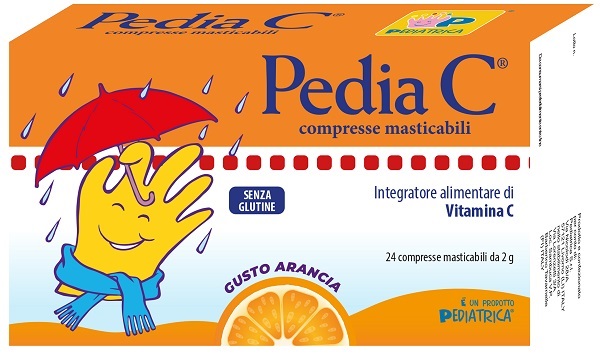 PEDIA C ARANCIA 24 COMPRESSE MASTICABILI - Parafarmacia Mostacciano