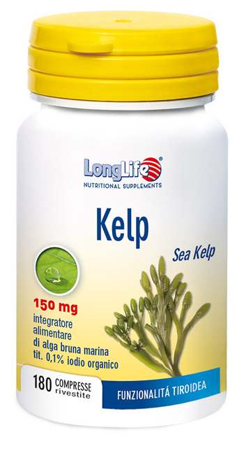 LONGLIFE KELP ALGA BRUNA 180 COMPRESSE - Parafarmacia Mostacciano