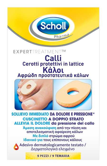 CEROTTO PROTETTIVO PER CALLI SCHOLL IN LATTICE 9 PEZZI - Parafarmacia Mostacciano