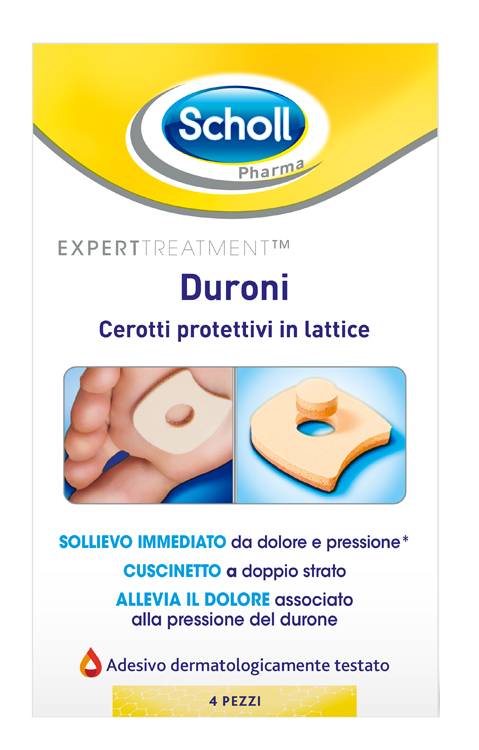 CEROTTO PROTETTIVO PER DURONI SCHOLL IN LATTICE 4 PEZZI - Parafarmacia Mostacciano