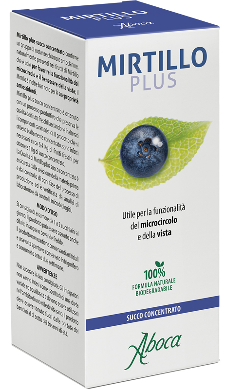 MIRTILLO PLUS SUCCO CONCENTRATO 100 ML - Parafarmacia Mostacciano