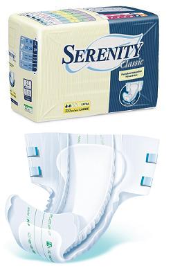 PANNOLONE PER INCONTINENZA SERENITY CLASSIC EXTRA TAGLIA SMALL 30 PEZZI - Parafarmacia Mostacciano